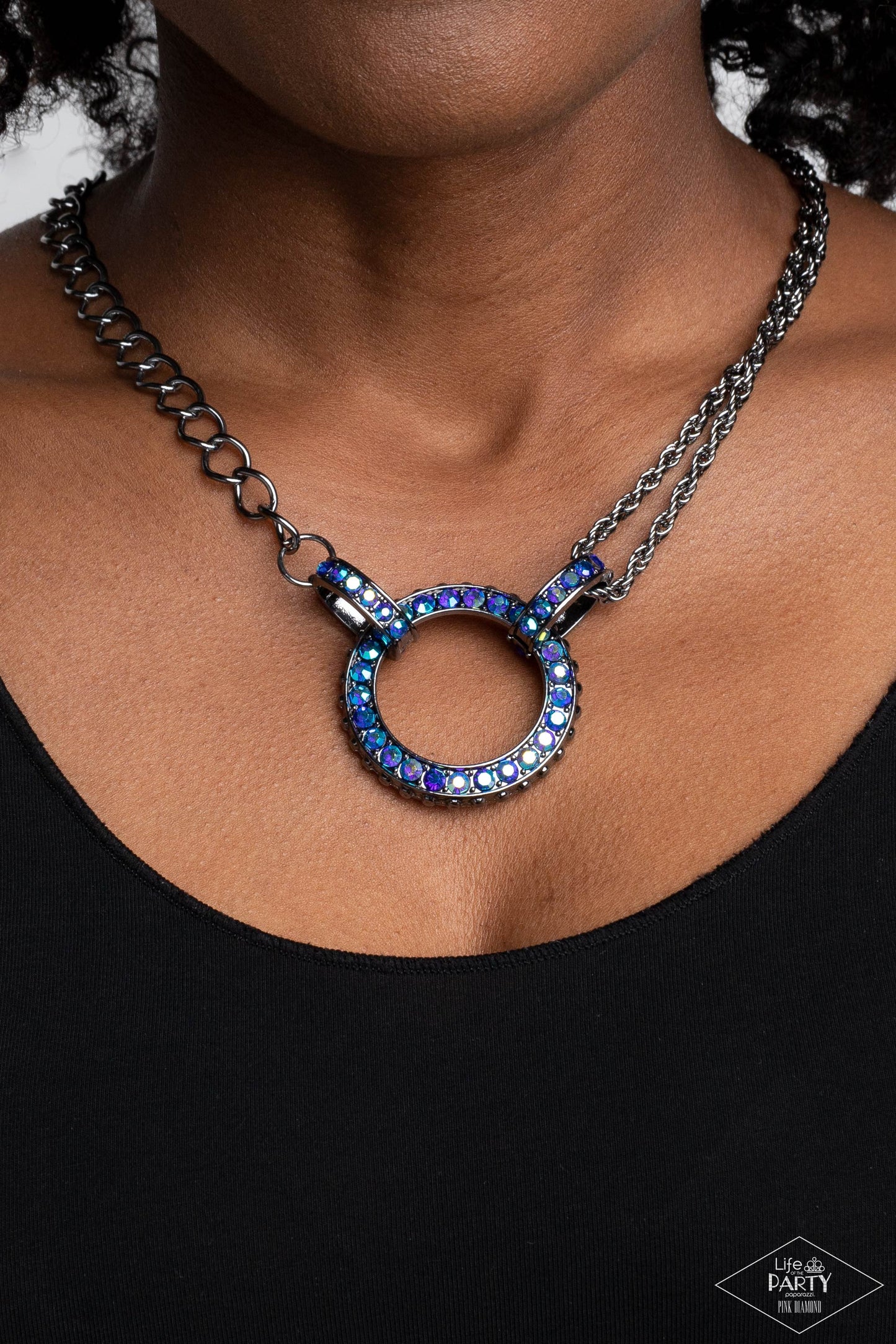 Razzle Dazzle - Blue - Paparazzi Necklace
