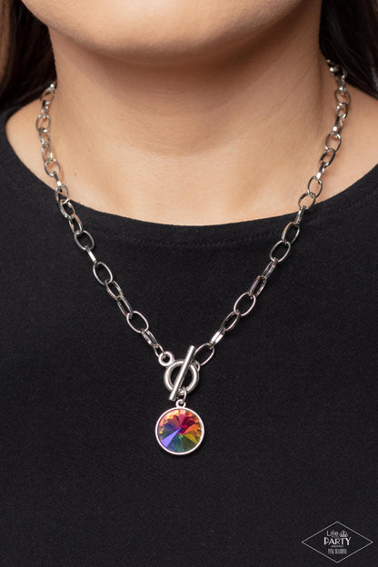 She Sparkles On - Multi Paparazzi Necklace