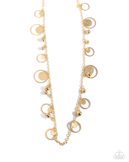 Selfie SHEEN - Gold - Paparazzi Necklace