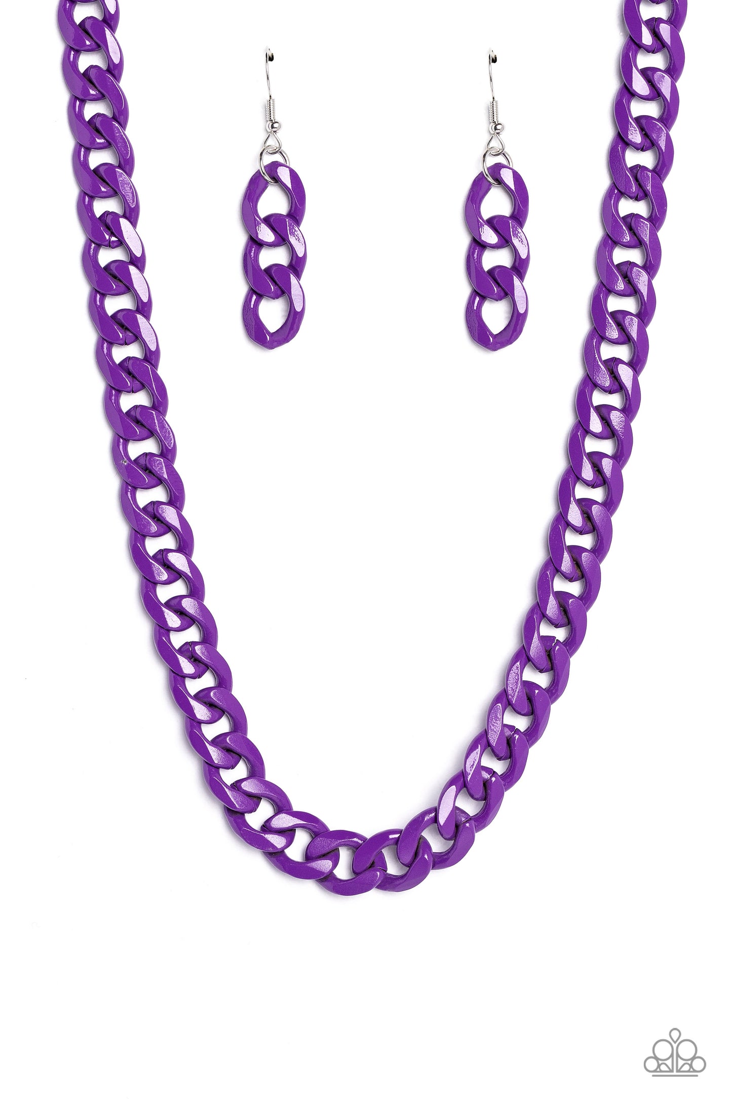 Painted Powerhouse - Purple - Paparazzi Necklace