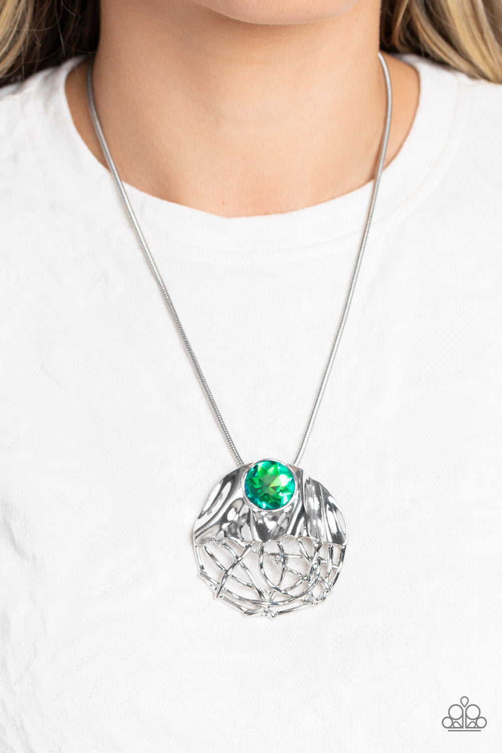 Lush Lattice - Green - Paparazzi Necklace