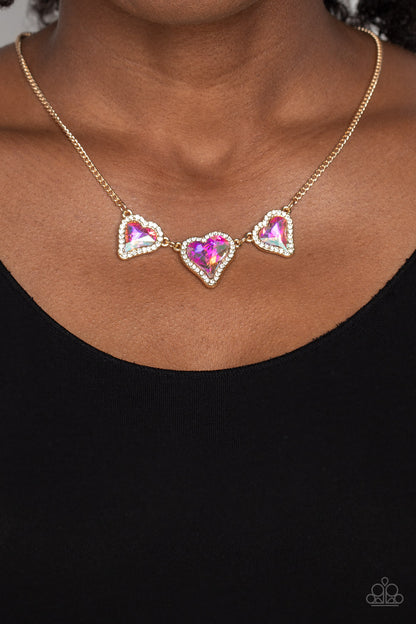 State of the HEART - Gold - Paparazzi Necklace