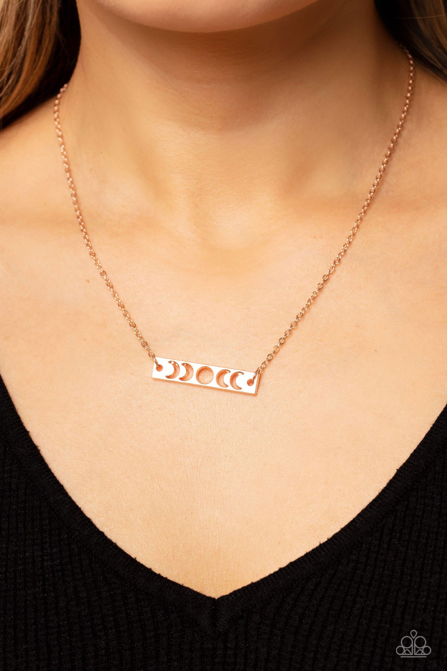 LUNAR or Later - Rose Gold - Paparazzi Necklace