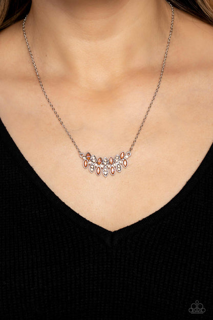 Lustrous Laurels - Brown - Paparazzi Necklace
