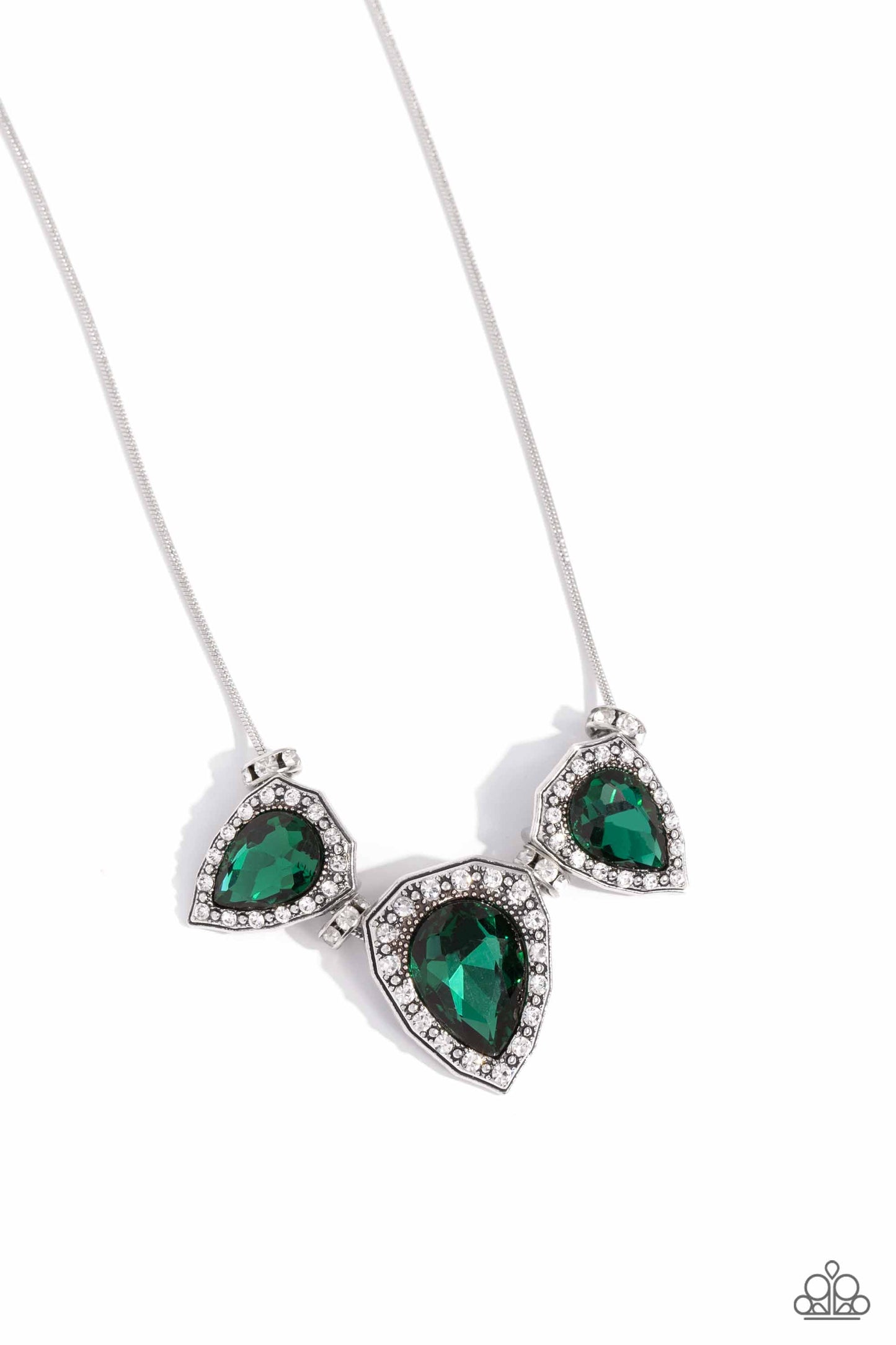 Majestic Met Ball - Green - Paparazzi Necklace