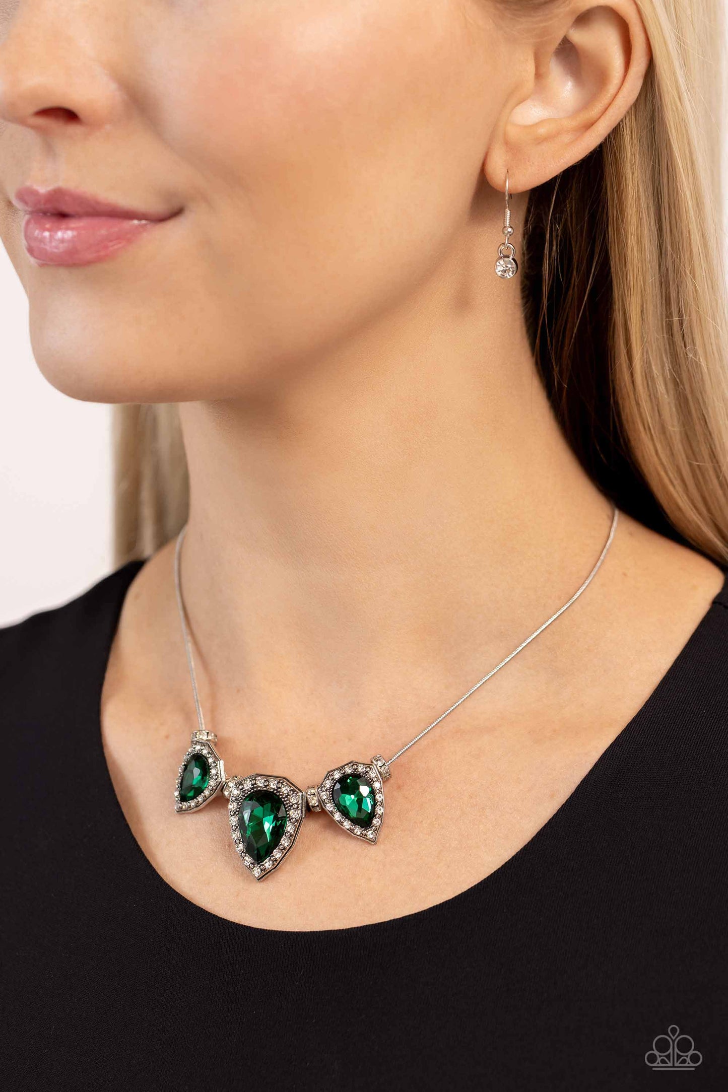 Majestic Met Ball - Green - Paparazzi Necklace