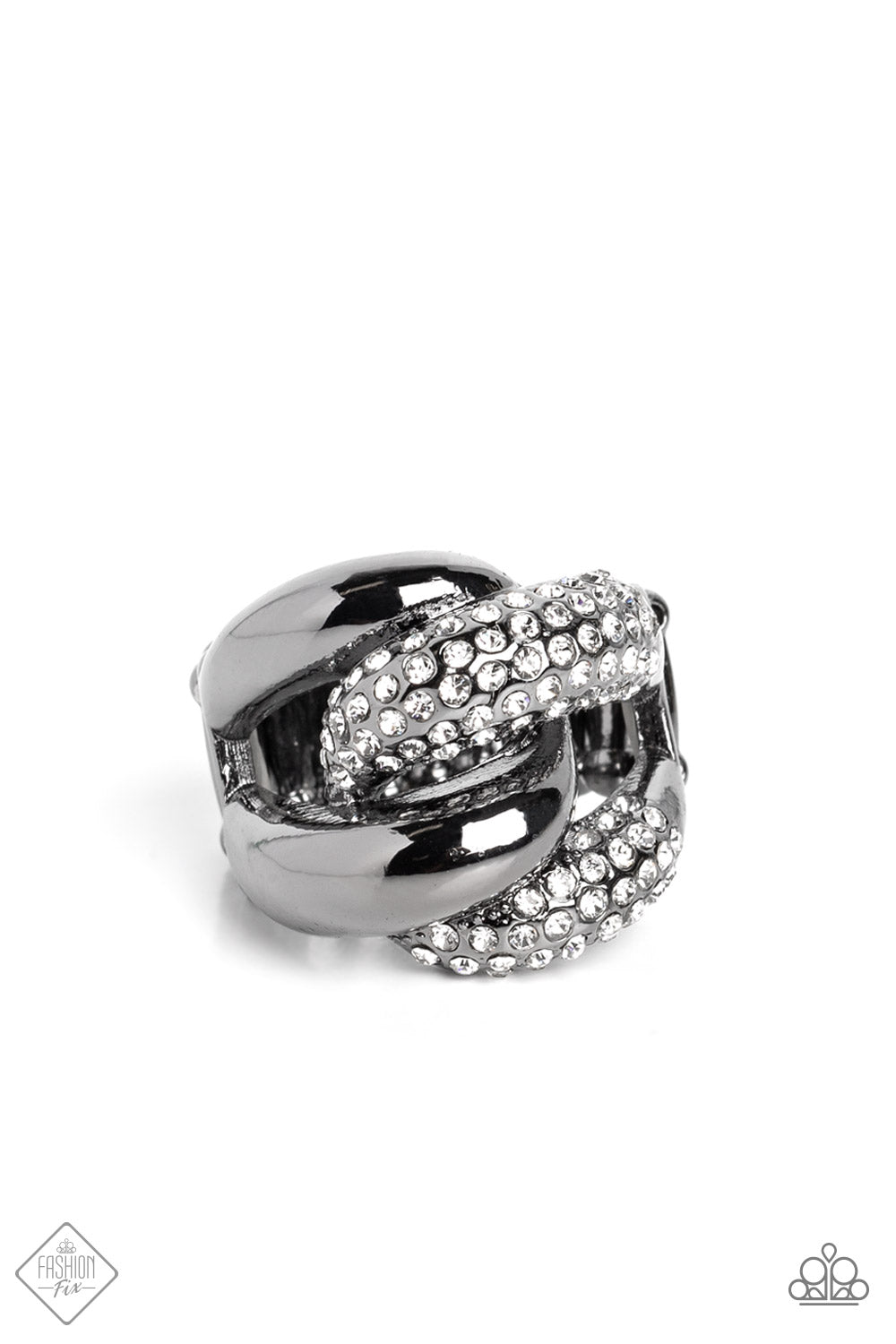 Alluring Ace - Black - Paparazzi Ring