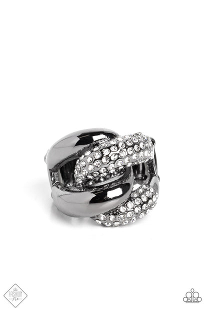 Alluring Ace - Black - Paparazzi Ring