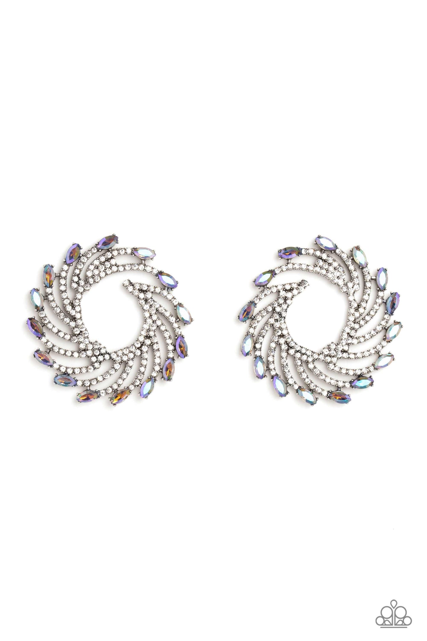 Firework Fanfare - Multi - Paparazzi Earrings (April 2023 LOP)