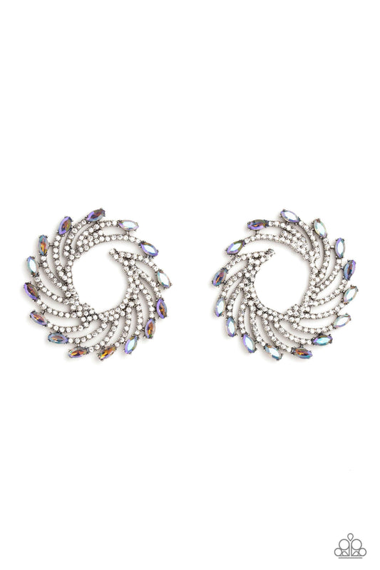 Firework Fanfare - Multi - Paparazzi Earrings (April 2023 LOP)
