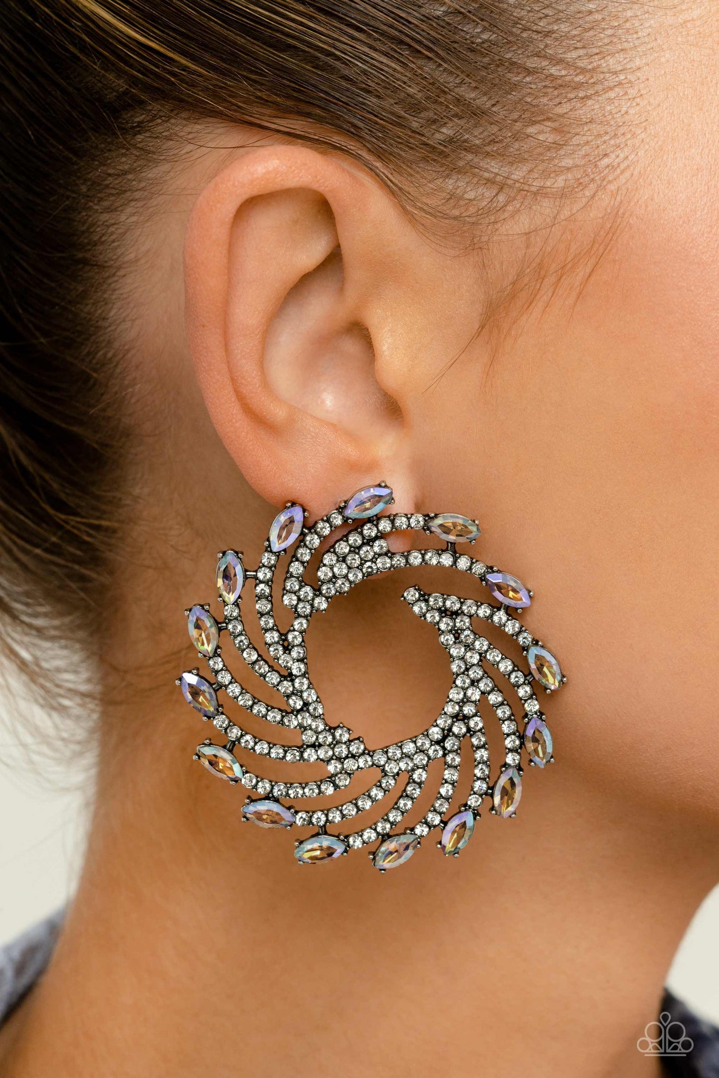 Firework Fanfare - Multi - Paparazzi Earrings (April 2023 LOP)