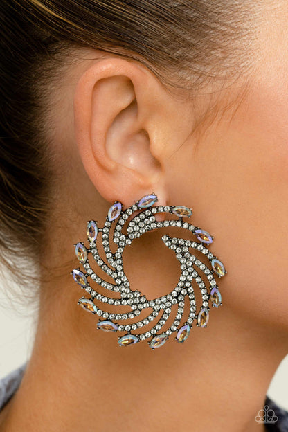 Firework Fanfare - Multi - Paparazzi Earrings (April 2023 LOP)