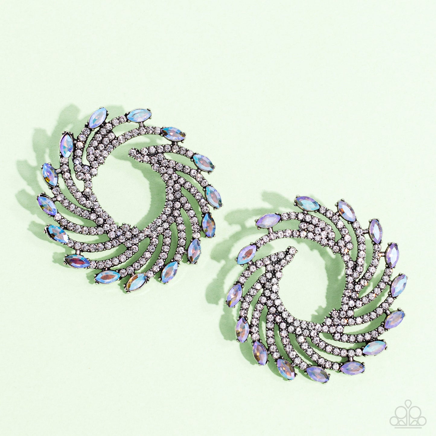 Firework Fanfare - Multi - Paparazzi Earrings (April 2023 LOP)