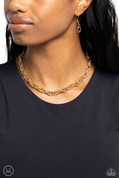 If I Only Had a CHAIN - Gold - Paparazzi Necklace