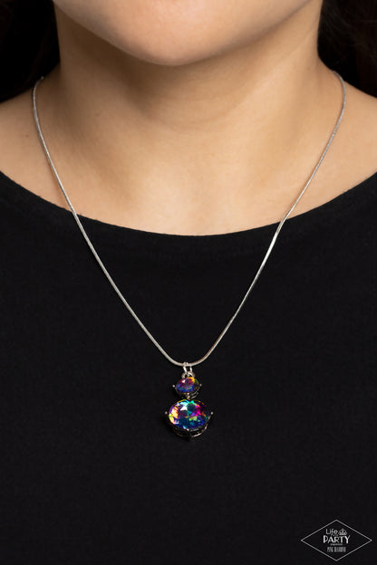 Top Dollar Diva - Multi - Paparazzi Necklace (2023 Pink Diamond LOP)