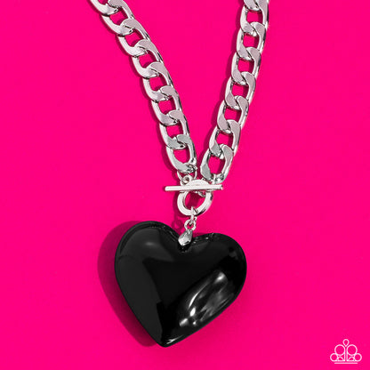 GLASSY-Hero - Black - Paparazzi Necklace