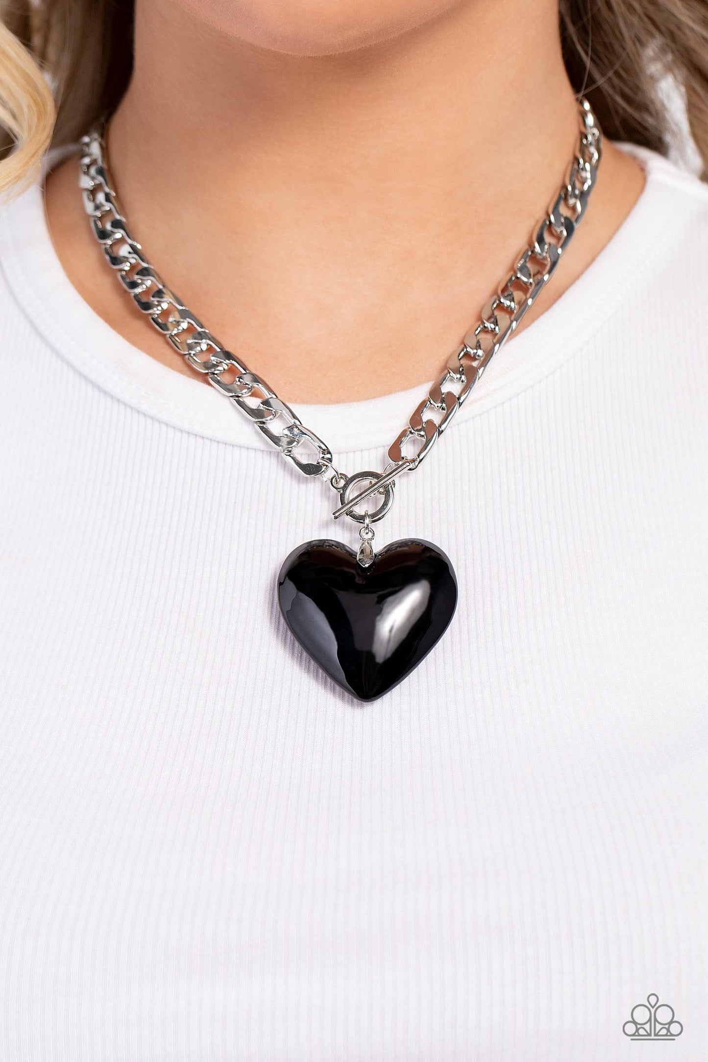 GLASSY-Hero - Black - Paparazzi Necklace