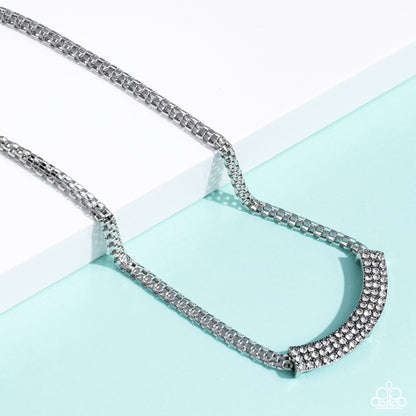 Swing Dance Dream - White Paparazzi Necklace