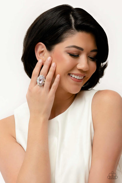 Dynamic Diadem - Pink - Paparazzi Ring (April 2023 LOP)