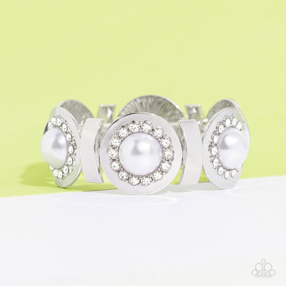Summer Serenade - White - Paparazzi Bracelet