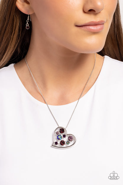 Romantic Recognition - Purple- Paparazzi Necklace