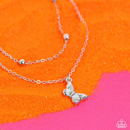 Fly Me To The Beach - Silver - Paparazzi Anklet