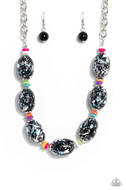 No Laughing SPLATTER - Multi - Paparazzi Necklace