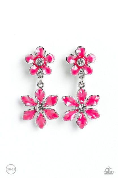 Transparent Talent - Pink - Paparazzi Earrings