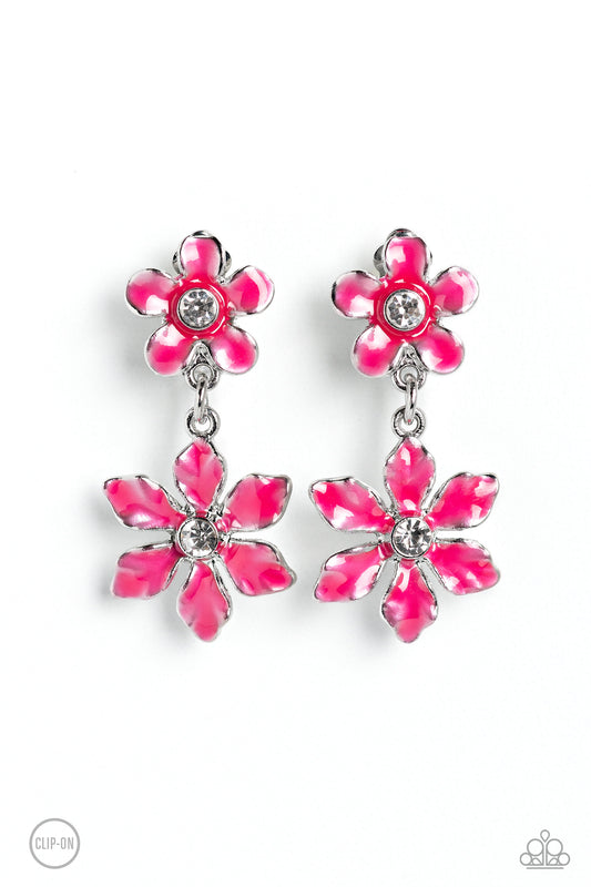 Transparent Talent - Pink - Paparazzi Earrings