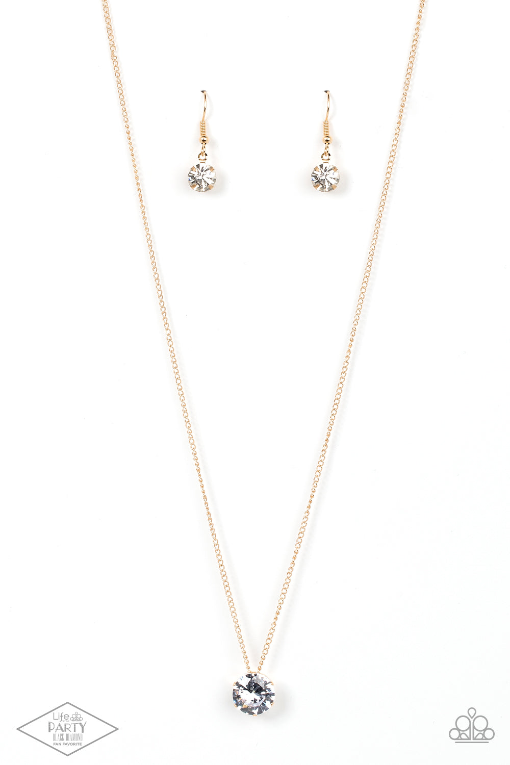What A Gem - Gold - Paparazzi Necklace