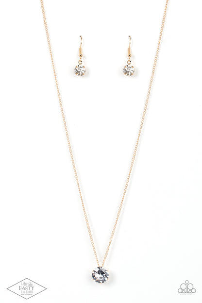 What A Gem - Gold - Paparazzi Necklace