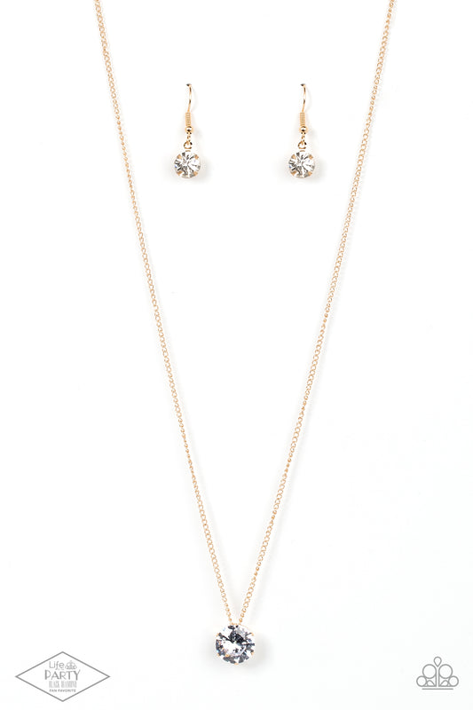 What A Gem - Gold - Paparazzi Necklace