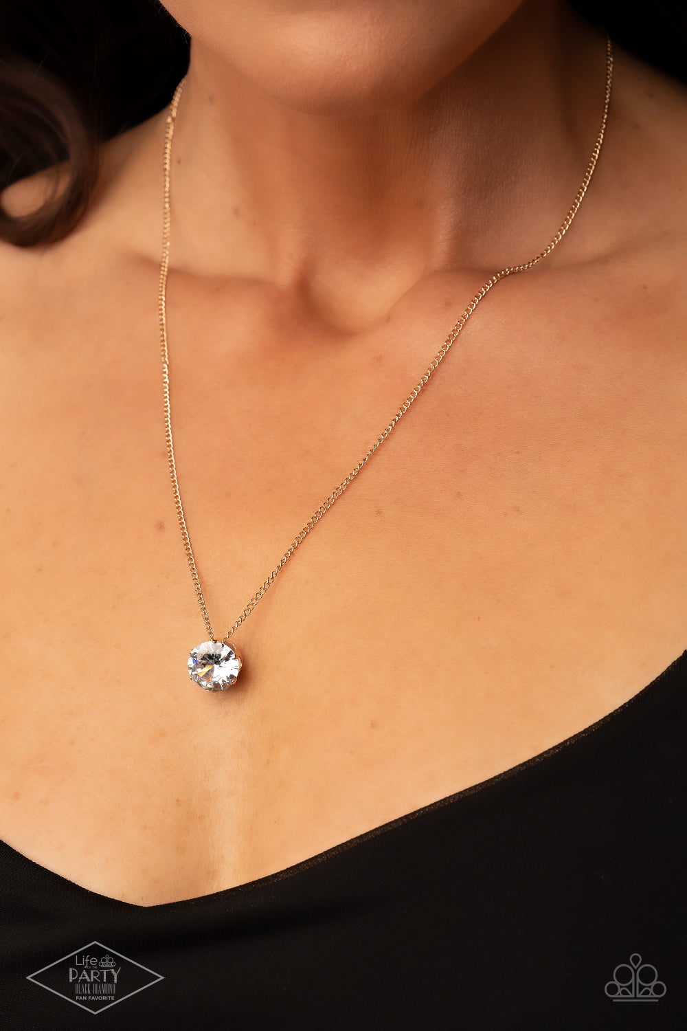 What A Gem - Gold - Paparazzi Necklace