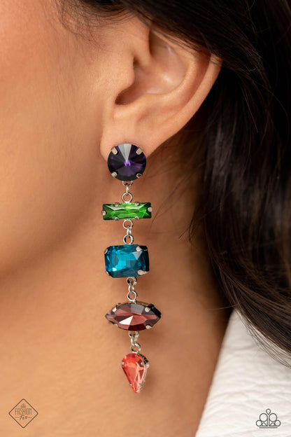 Connected Confidence - Multi - Paparazzi Earrings