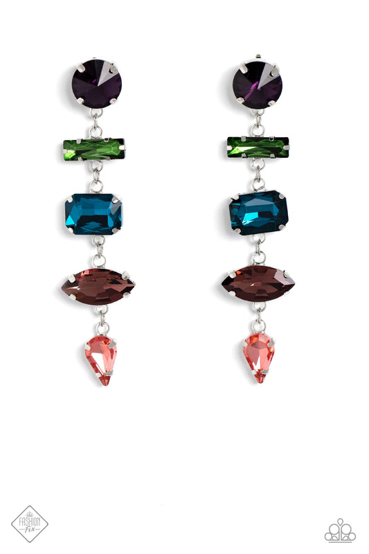 Connected Confidence - Multi - Paparazzi Earrings