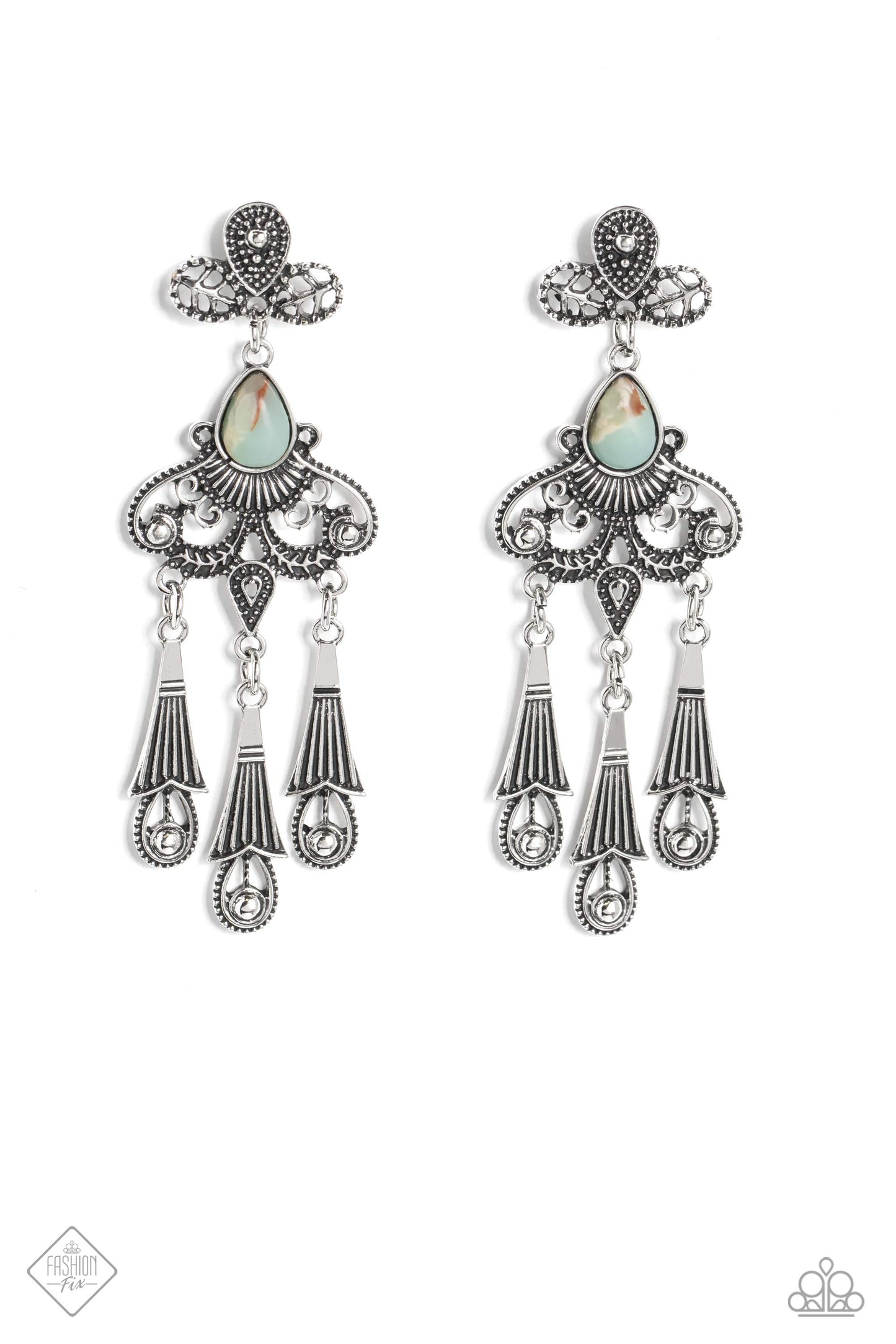 Revered Rustic - Blue - Paparazzi Earrings