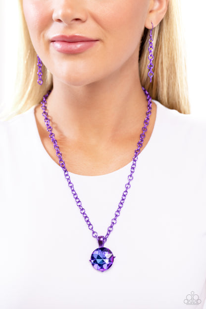 Las Vegas DIP - Purple - Paparazzi Necklace
