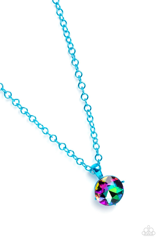 Las Vegas DIP - Blue - Paparazzi Necklace