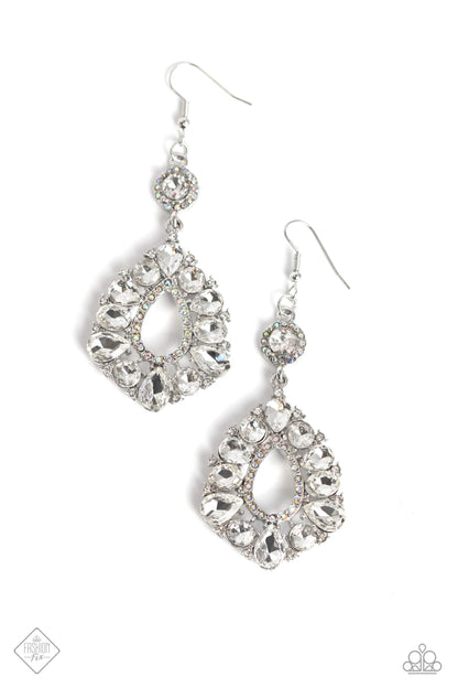 Happily Ever Exquisite - White Paparazzi Earrings