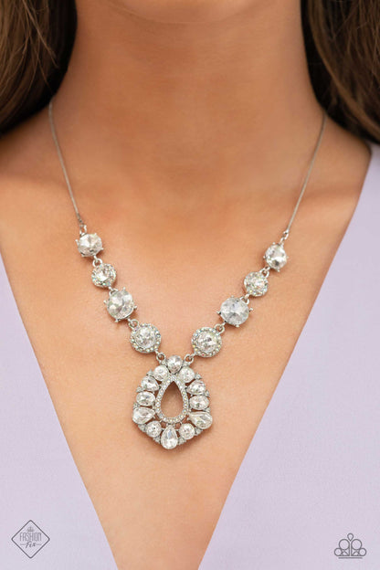 RAREST in the Land - White - Paparazzi Necklace