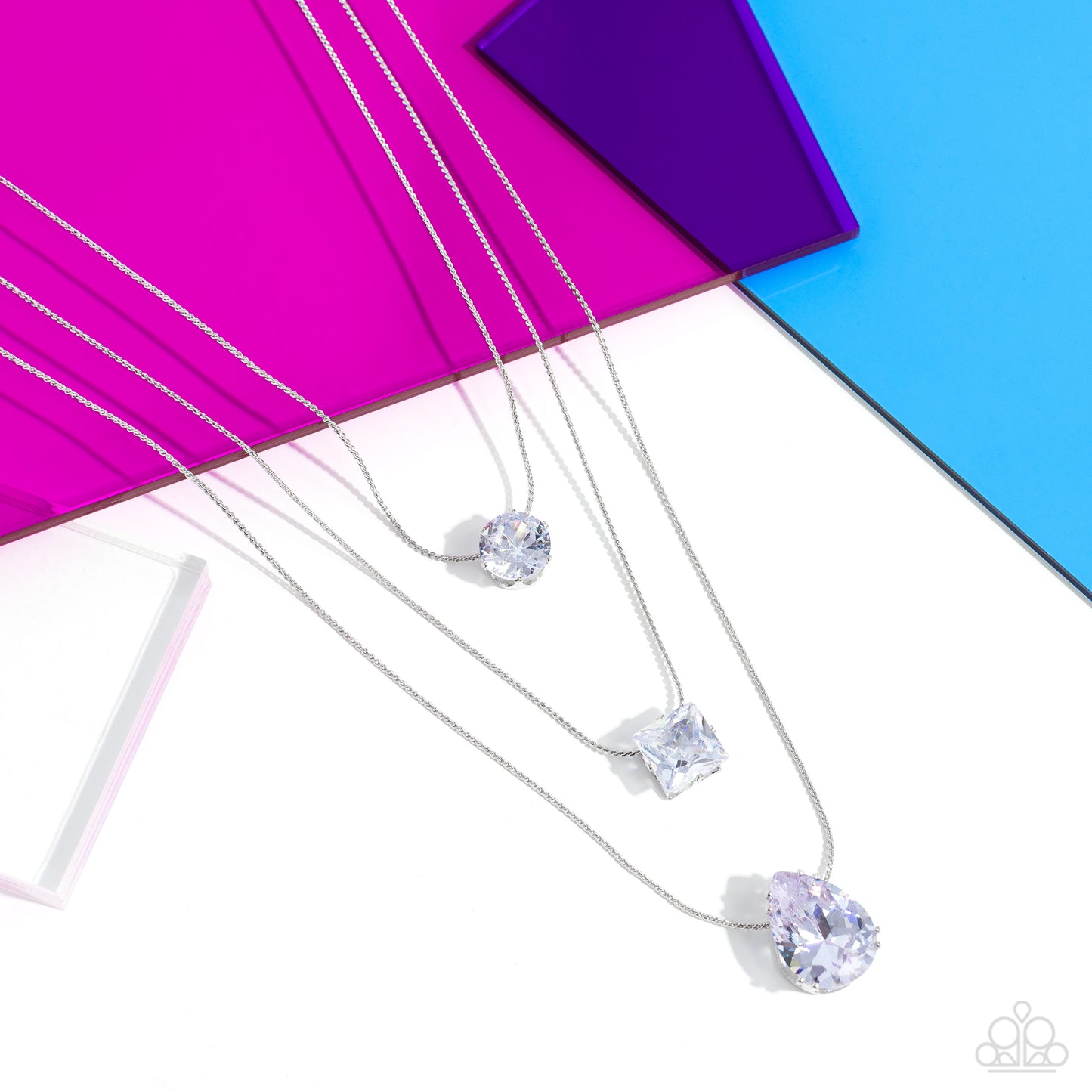 Lustrous Layers - White - Paparazzi Necklace