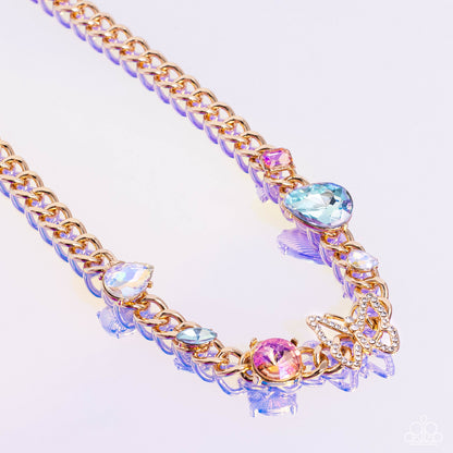 Storybook Succession - Gold - Paparazzi Necklace (2023 September LOP)