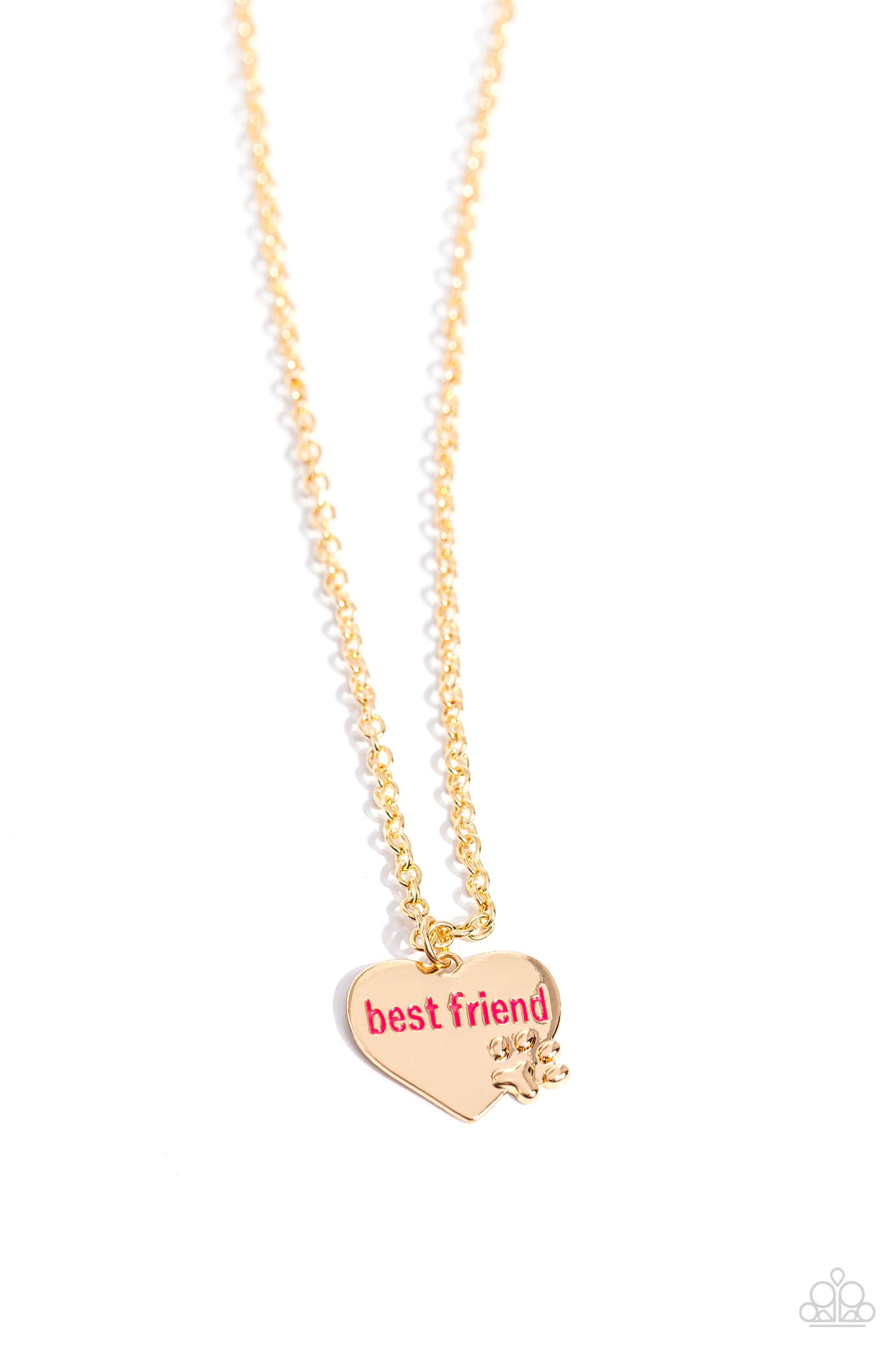 Mans Best Friend - Gold -Paparazzi Necklace