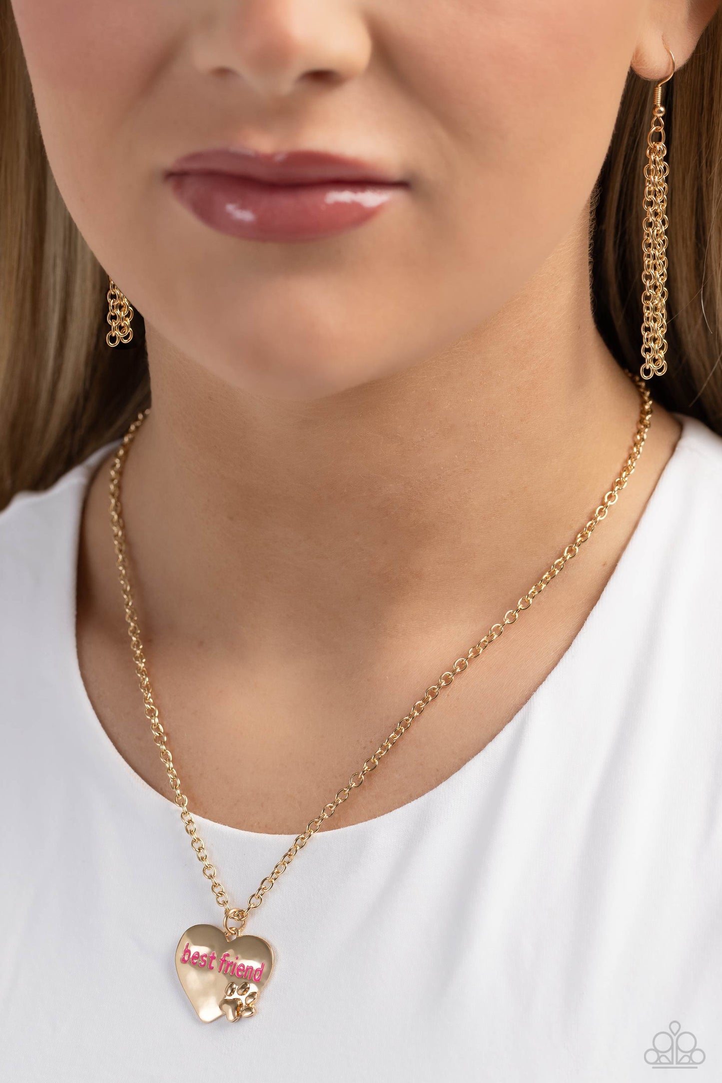Mans Best Friend - Gold -Paparazzi Necklace