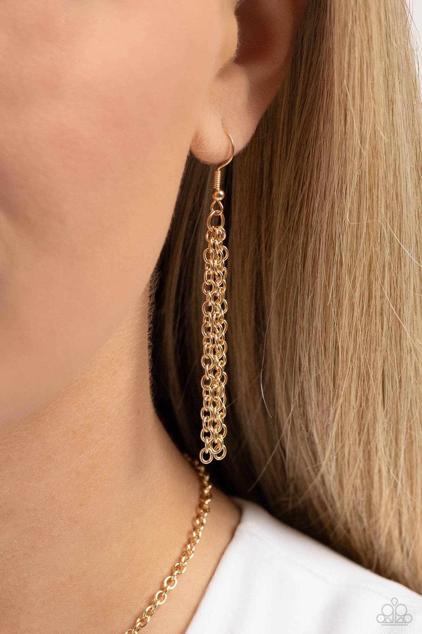 Mans Best Friend - Gold -Paparazzi Necklace