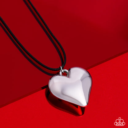 CORDED Love - Black - Paparazzi Necklace