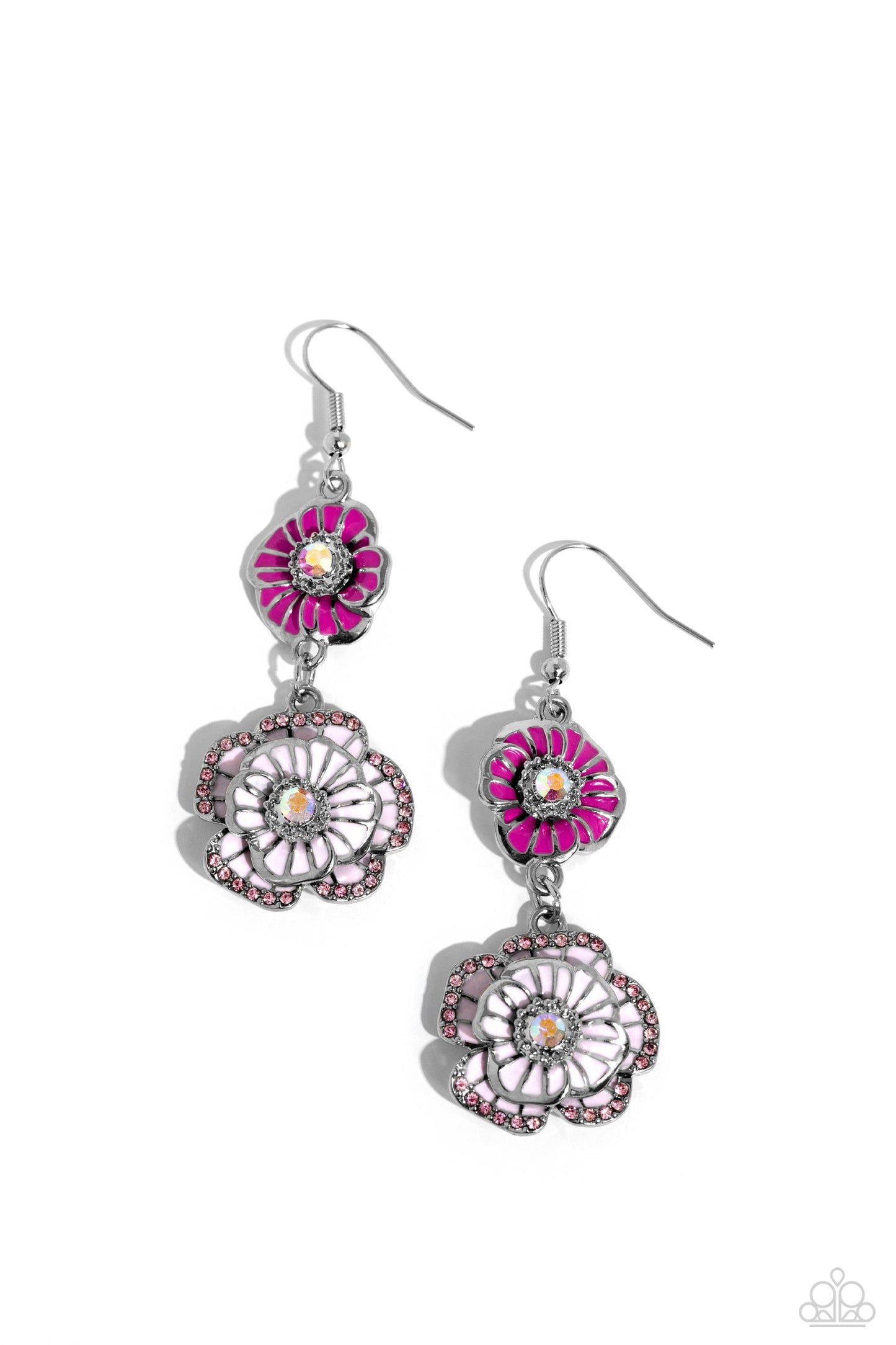 Intricate Impression - Pink - Paparazzi Earrings