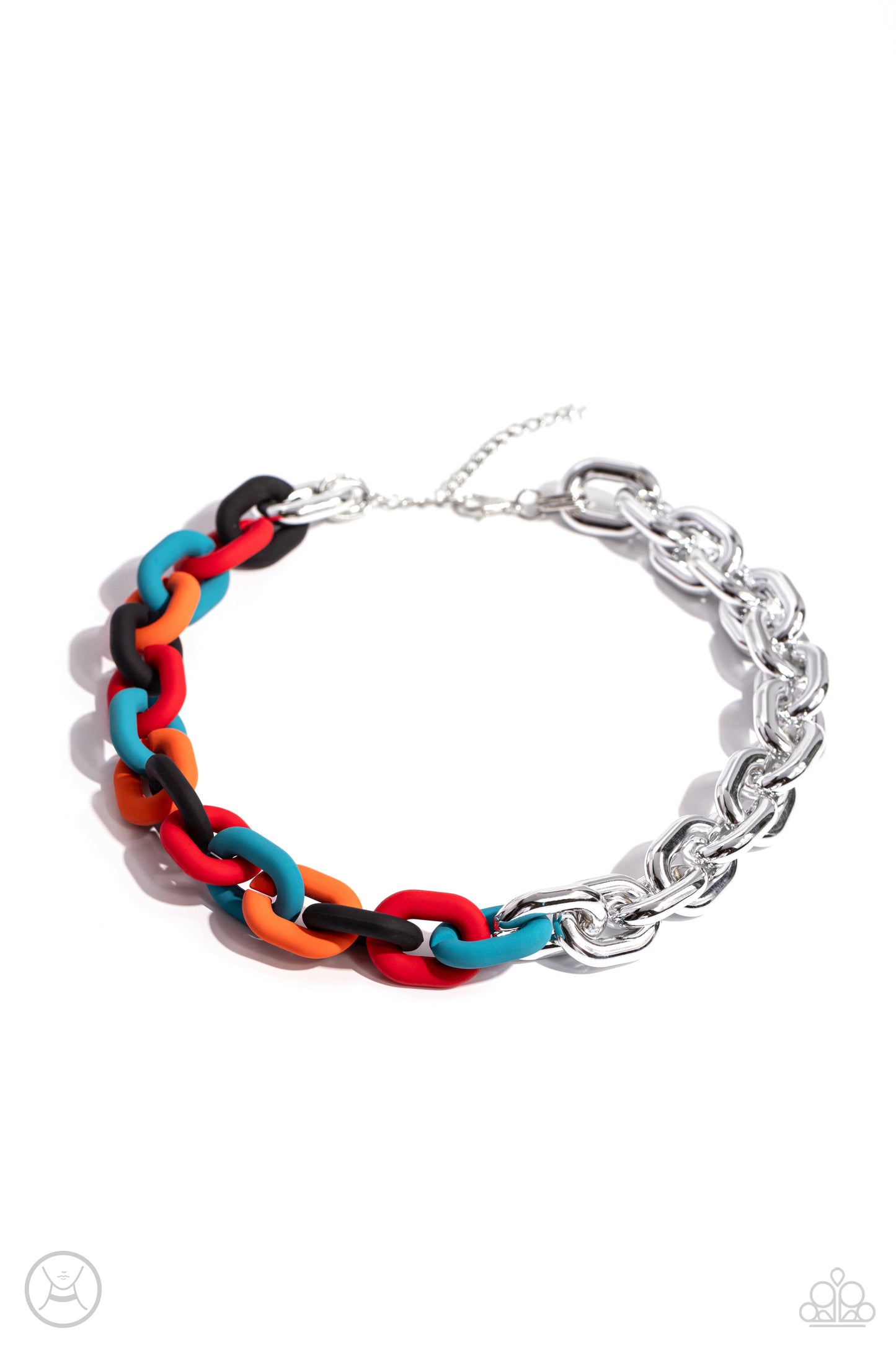 Contrasting Couture - Black Necklace and Candid Contrast Black Bracelet Set