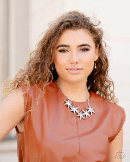 Rockstar Ready - White - Paparazzi Necklace