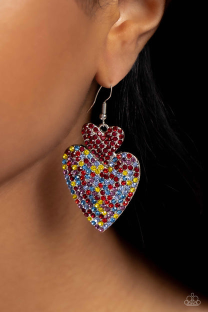 Flirting Flourish - Red - Paparazzi Earrings